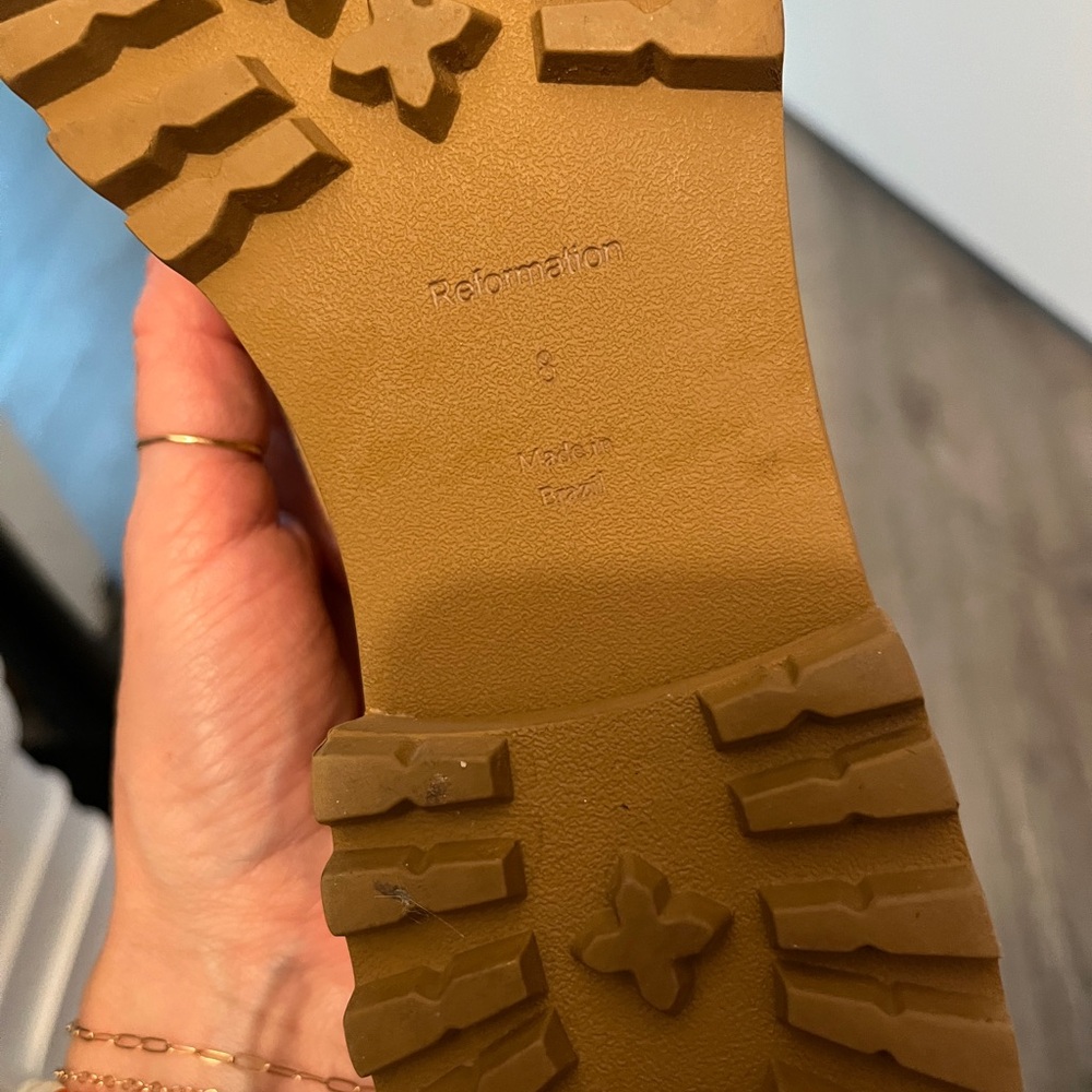 Reformation Agathea Tan Suede Loafers - Picture 2 of 4